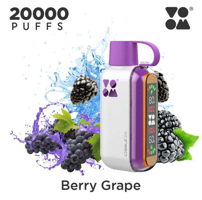 VOOM COBBLE 20K – سحبه نكهة عنب مثلّج (Grape Ice)