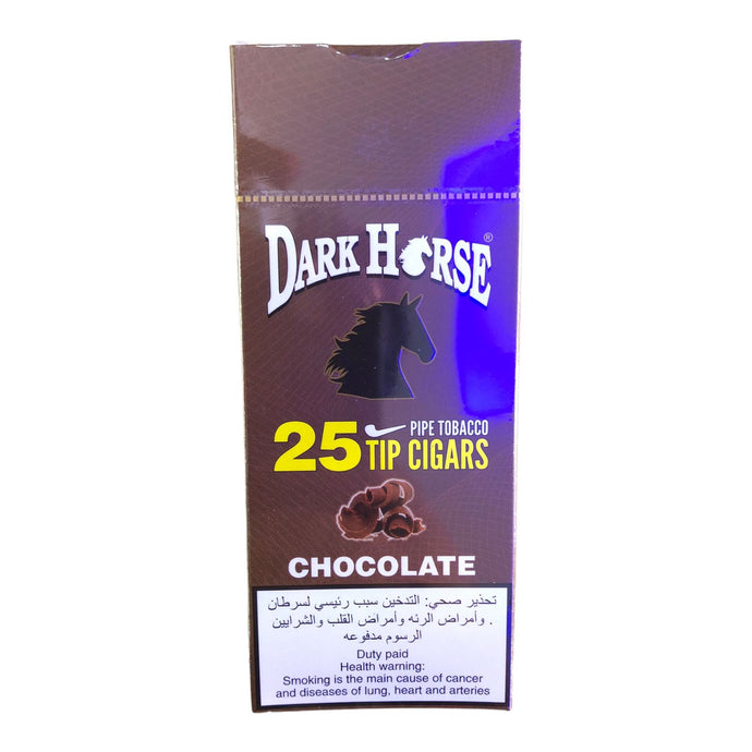 DARK HORSE CIGAR  صندوق   سيجار دارك هورس  25 سيجاره بنكهه الشوكلاته