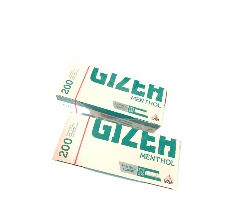 تحميل الصورة في عارض المعرض, Cigarette Mint Gizeh صندوق أنابيب السجائر الفارغه بنكهه النعناع الطبيعي ماركه
