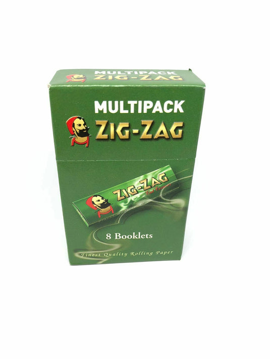 Zig-Zag green بالشكل الجديد صندوق ورق لف السجائر ماركه