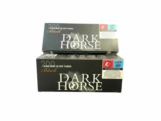 Cigarette Filter Dark Horse صندوق أنابيب السجائر  السوداء الفارغه ماركه