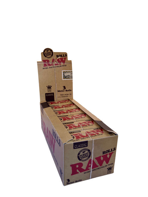 RAW Classic  Rolis 3M  صندوق ورق راو رول 3 متر كلاسيك