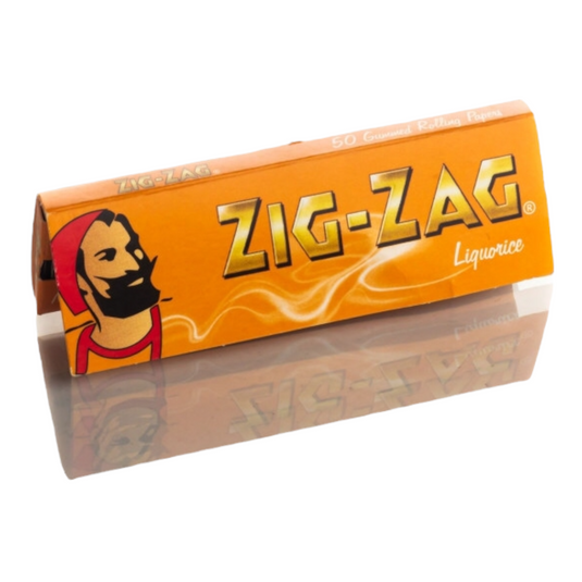 ZIG-ZAG LIQUORICE صندوق ورق لف السجائر زيك زاك بنكهه عرق السوس