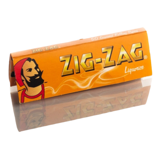 ZIG-ZAG LIQUORICE دفتر ورق لف السجائر زيك زاك بنكهه عرق السوس