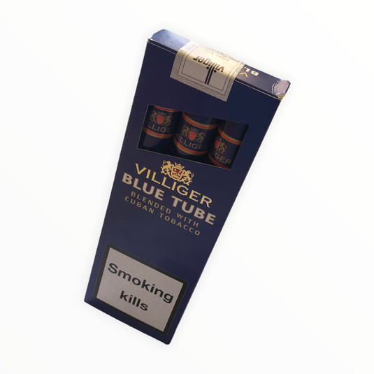 VILLIGER BLUE TUBE  عبوه من سيجار فليجر تيوب أزرق الفاخر