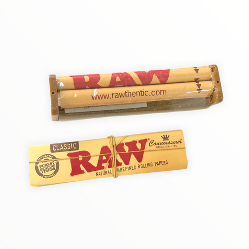 RAW أله لف التبغ راو بحجم 110مم مع دفتر ورق التبغ كنق سايز من شركه