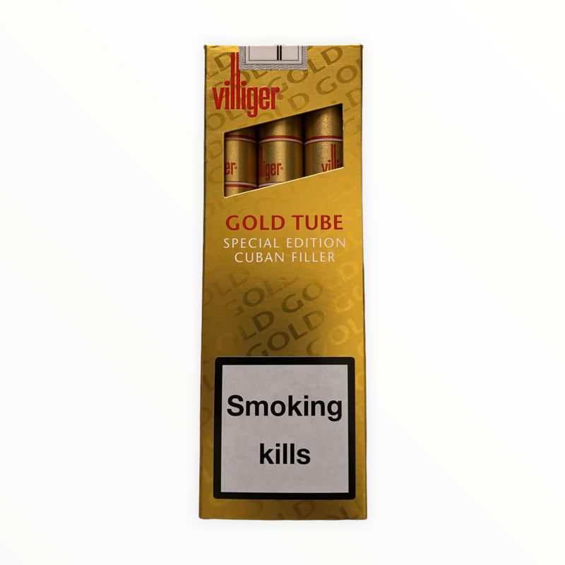 تحميل الصورة في عارض المعرض, VILLIGER GOLD TUBE عبوه من سيجار فليجر تيوب الذهبي الفاخر
